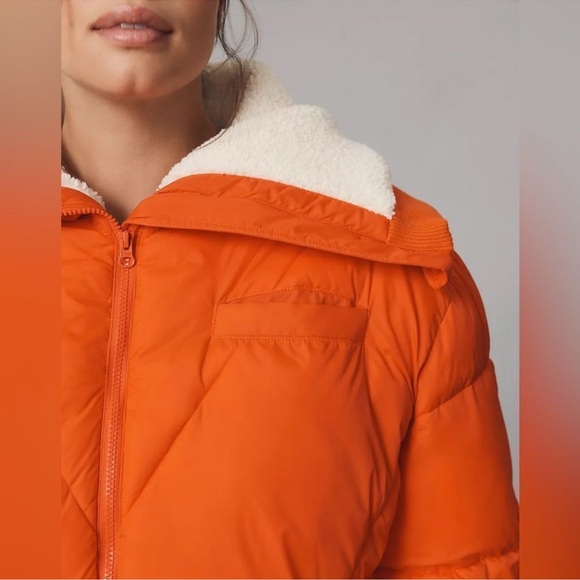 Anthropologie Jackets & Blazers - Anthropologie Red/Rouge Puffer Jacket